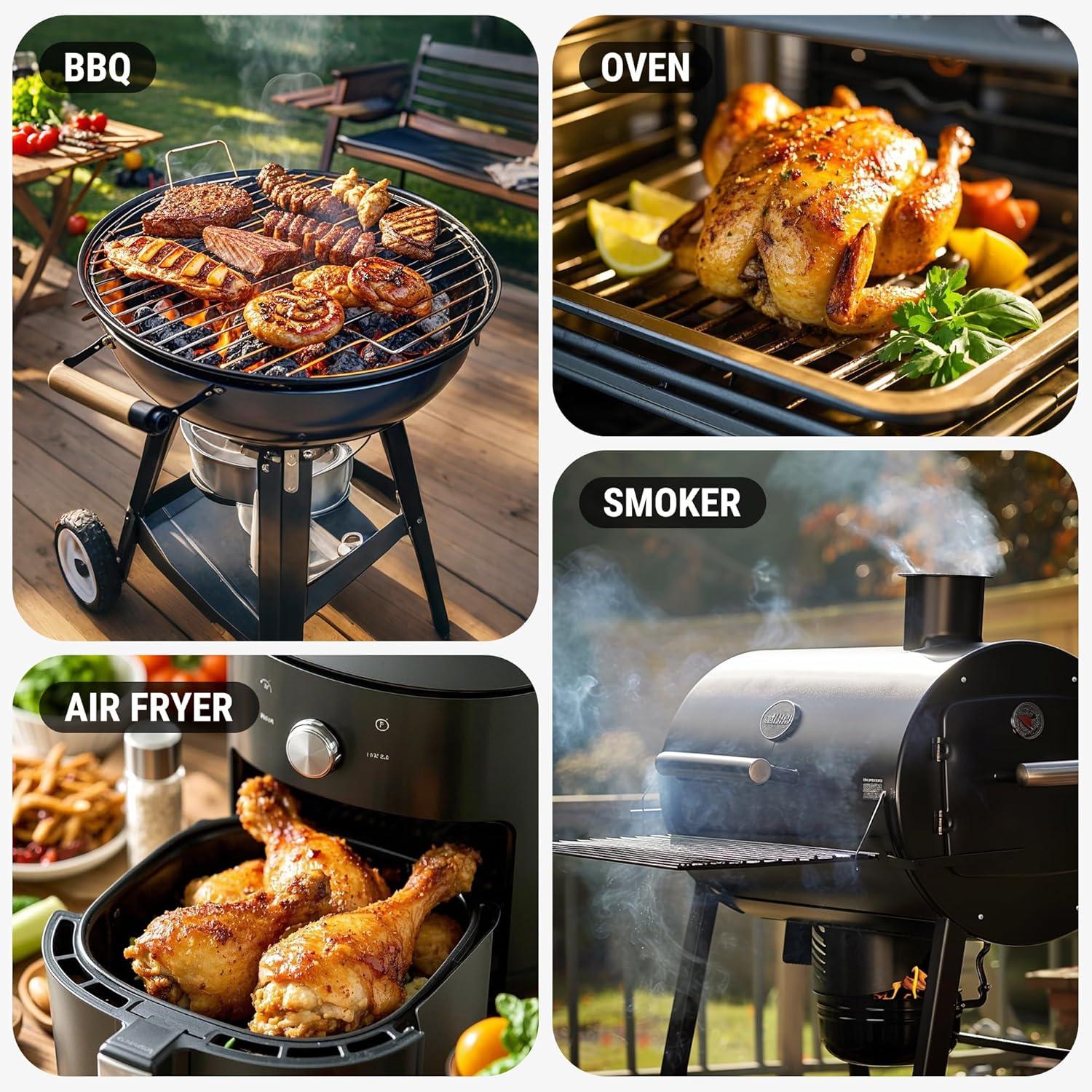 imageTempSpike 500FT Bluetooth Wireless Meat Thermometer for Grilling and Smoking Dual Meat Probes Grill Thermometer LCDEnhanced Booster Smoker BBQ Thermometer for Grill Rotisserie Turkey Beef2 probes