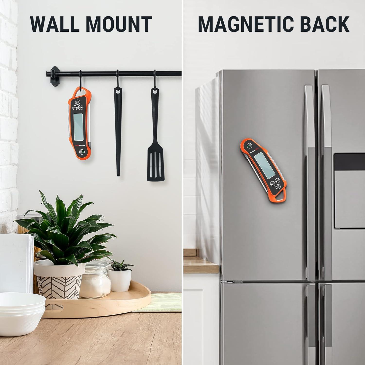 imageThermoPro TP710 Instant Read Meat Thermometer Digital for Cooking 2in1 Waterproof Kitchen Food Thermometer with Dual Probes and Dual Temperature Display for Oven Grilling Smoker ampamp BBQ