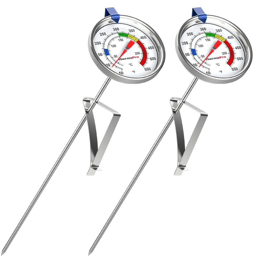 imageThermoPro Candy Thermometer with Pot Clip 9quot Long Probe Deep Fry Oil Thermometer for Frying ampamp Candy Making Fryer Cooking Thermometer for Liquids Chocolate Sugar Caramel Brewing ampamp Baking2