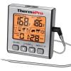 imageThermoPro TP16S Digital Meat Thermometer for Cooking and Grilling BBQ Food Thermometer with Backlight and Kitchen Timer Grill Temperature Probe Thermometer for Smoker Barbecue Oven BakingOilLight Silver