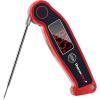 imageThermoPro TP19 Waterproof Digital Meat Thermometer for Grilling with Ambidextrous Backlit ampamp Thermocouple Instant Read Kitchen Cooking Food Thermometer for Candy Water Oil BBQ Grill SmokerClassicred