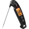 imageThermoPro TP605 Instant Read Meat Thermometer Digital for Cooking Waterproof Food Thermometer with Backlight ampamp Calibration Digital Probe Cooking Thermometer for Kitchen Outdoor Grilling and BBQBlack