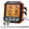 imageThermoPro TP717 Digital Meat Thermometer for Grilling Backlit Grill Thermometer Meat Thermometer Oven Safe with 2 Meat Probes Food Thermometer for Cooking with Temp Alert for Smoker BBQ Oven