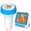 imageThermoPro Waterproof Wireless Indoor Outdoor Thermometer for Swimming Pool Upgraded IPX8 Water Temperature Monitor Floating for Hot Tub Cold Plunge Ice Bath PondPool Thermometer