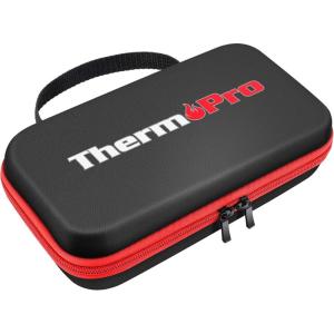 ThermoPro Carrying Case for TP-16, TP-16S, TP-17,TP-17H Digital Cooking Food Meat Thermometer, TP98 Storage Bag Shockproof Waterproof Black Travel Protective Case/Box/Organizer(Black)