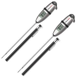 ThermoPro TP02S Digital Food Thermometer for Cooking Bread Baking Sourdough Liquids, Meat Thermometer Digital with Super Long Probe for Grill Kitchen BBQ Oil Milk Yogurt Candy Making Accessory(2)