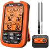 image:imageThermoPro TempSpike 2000FT Wireless Meat Thermometer with 2 UltraThin Meat Probe Smart Meat Thermometer Digital Wireless for Rotisserie Smoker BBQ Grill and Kitchen Cooking ThermometerOrange