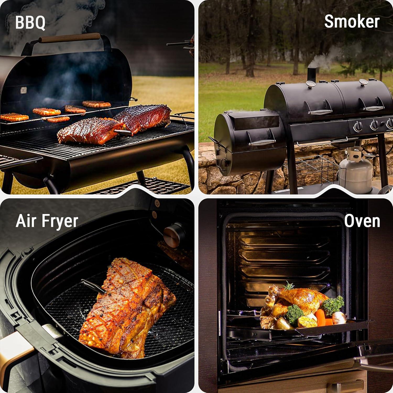 image:imageThermopro TempSpike 600 ft Wireless Meat Thermometer Digital with UltraThinner Probe Bluetooth Meat Thermometer Wireless with LCDEnhanced Booster for BBQ Grill Smoker Rotisserie Sous VideClassic 1 Probe