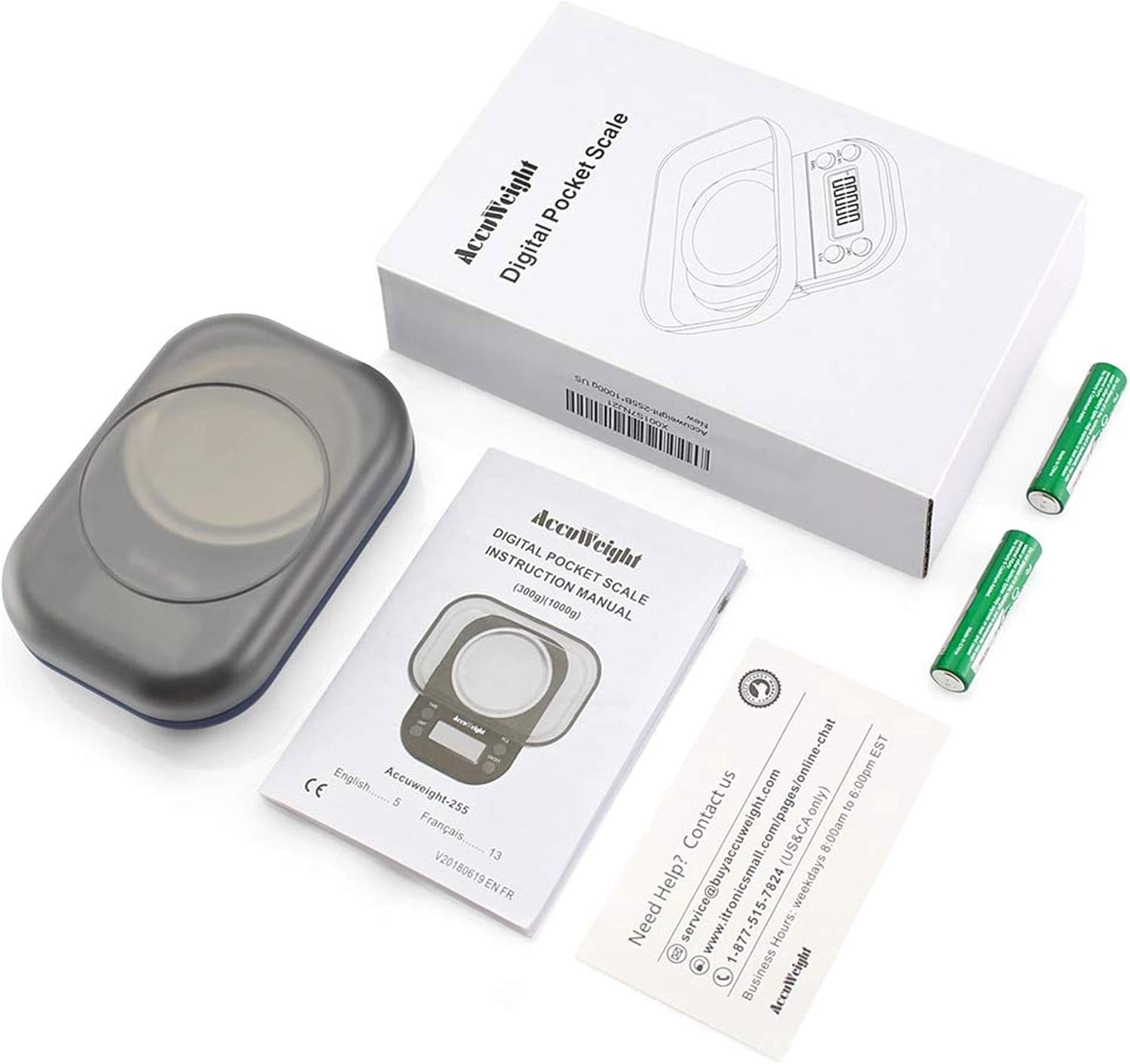 image:imageAccuWeight Digital Gram Scale with 300g001g Small Pocket Coffee Scale with High Accuracy Jewelry Scale with Tare and Calibration for Kitchen Food Scale