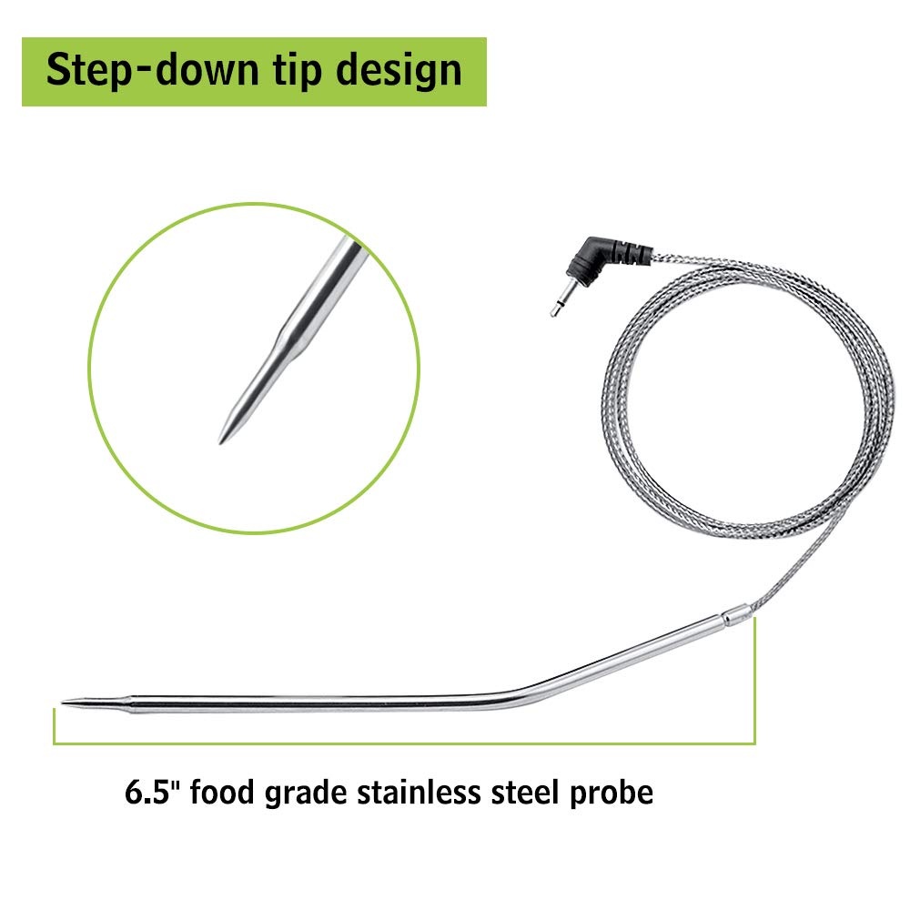image:imageOfficial TempPro Steel Probe Replacement Stainless Meat Probe for TP06S TP07 TP610 TP16 TP16SPreviously ThermoProStainless Steel Probe