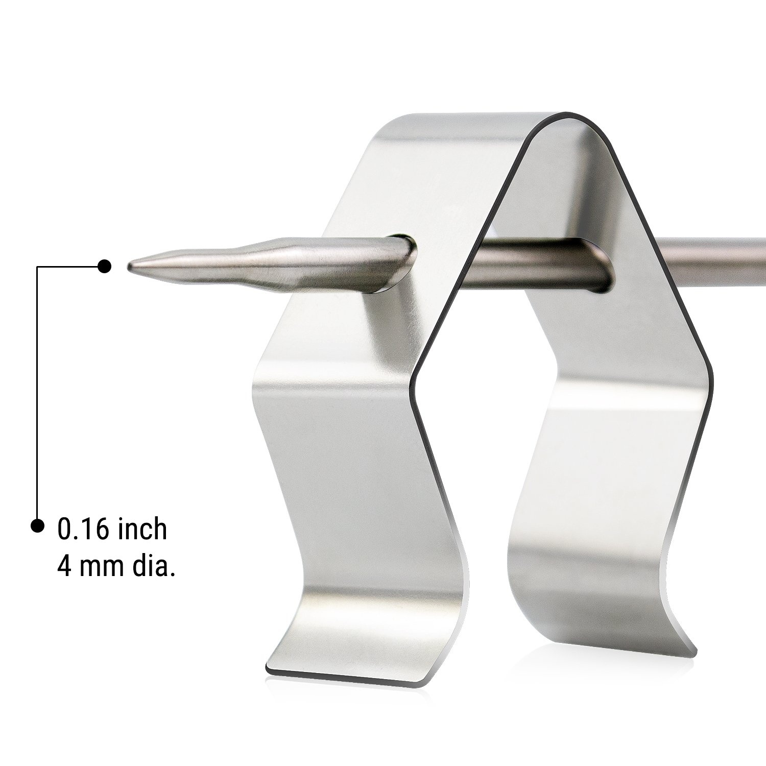 image:imageTempPro Meat Thermometer Probe Clip Stainless Steel Clip Replacement for All ThermoPro Meat Thermometers TP20 TP920 TP930 TP829 TP25 TP910 TP16 TP17 TP16S TP17H TP826 TP08 TP27 TP28